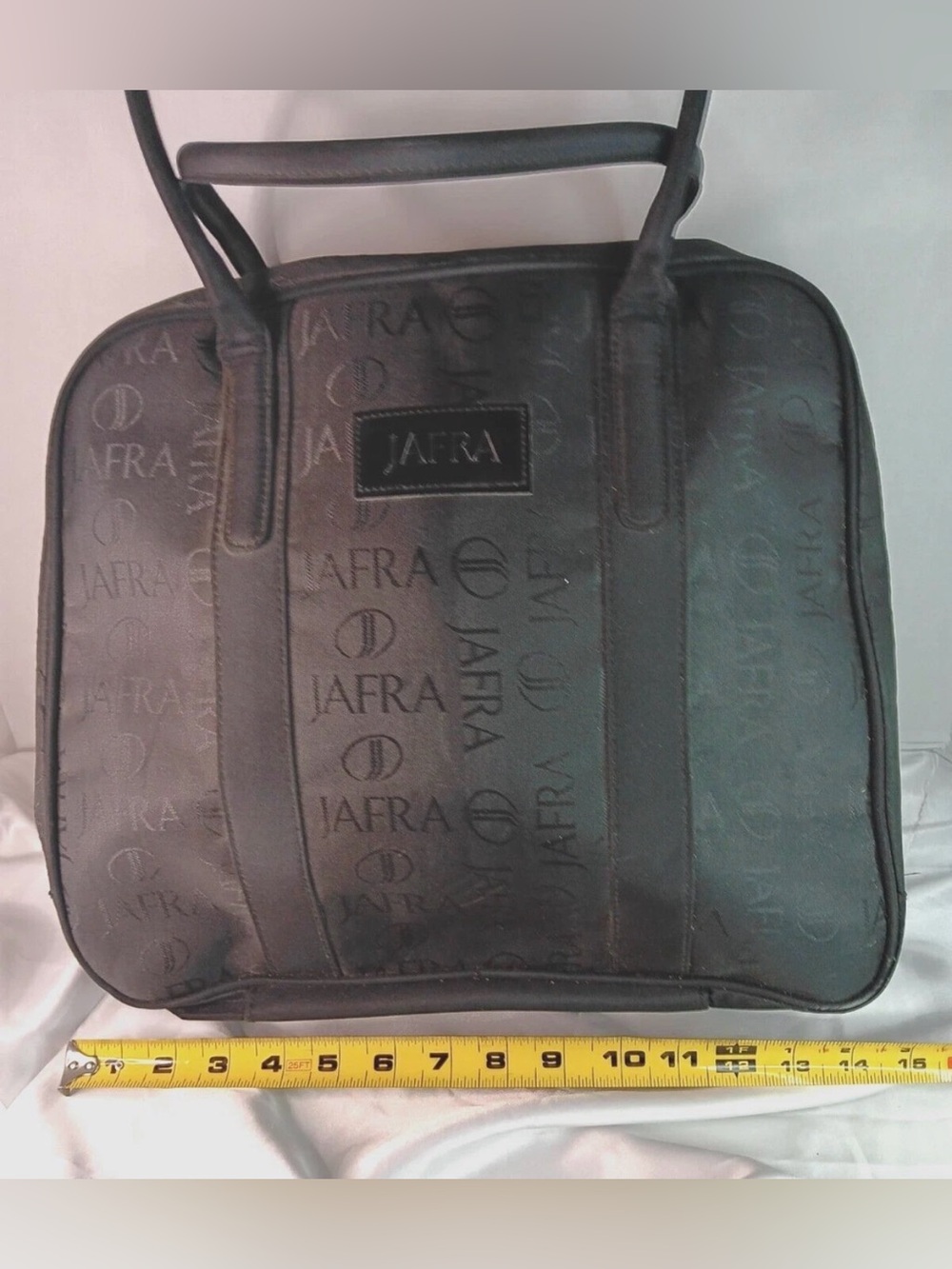 Vintage JAFRA Black large makeup shoulder bag